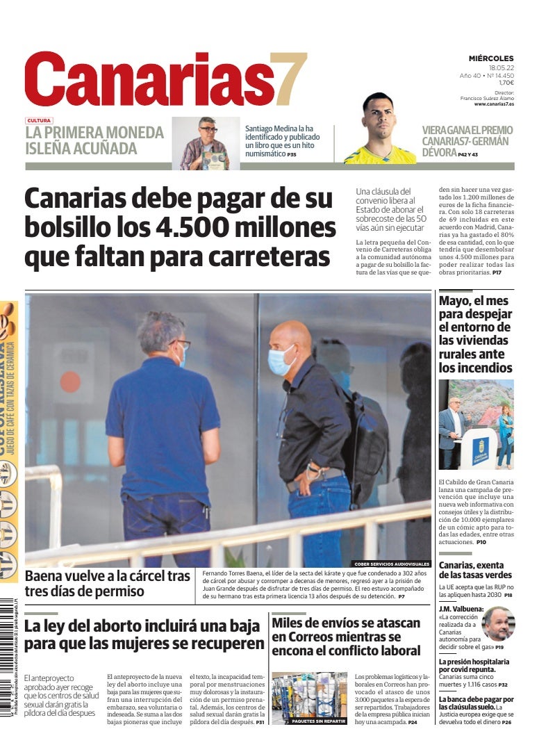 Portada Canarias7 18-05-2022