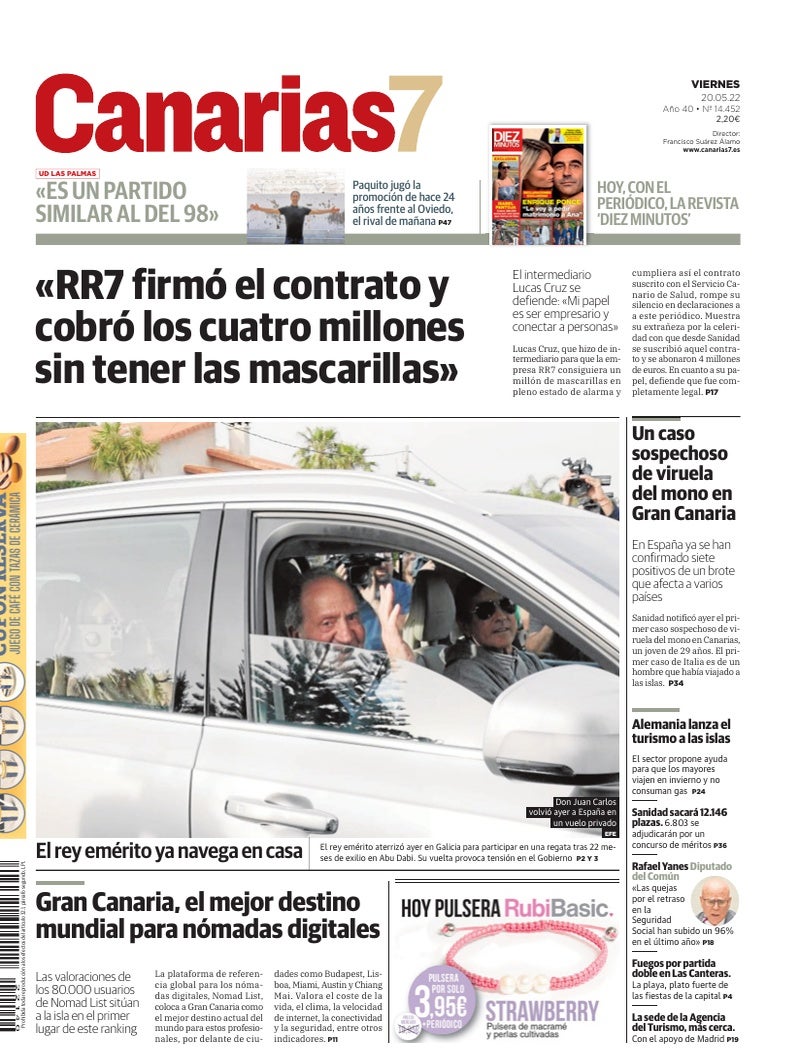 Portada Canarias7 20-05-2022