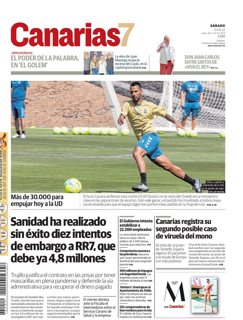 Portada Canarias7 21-05-2022