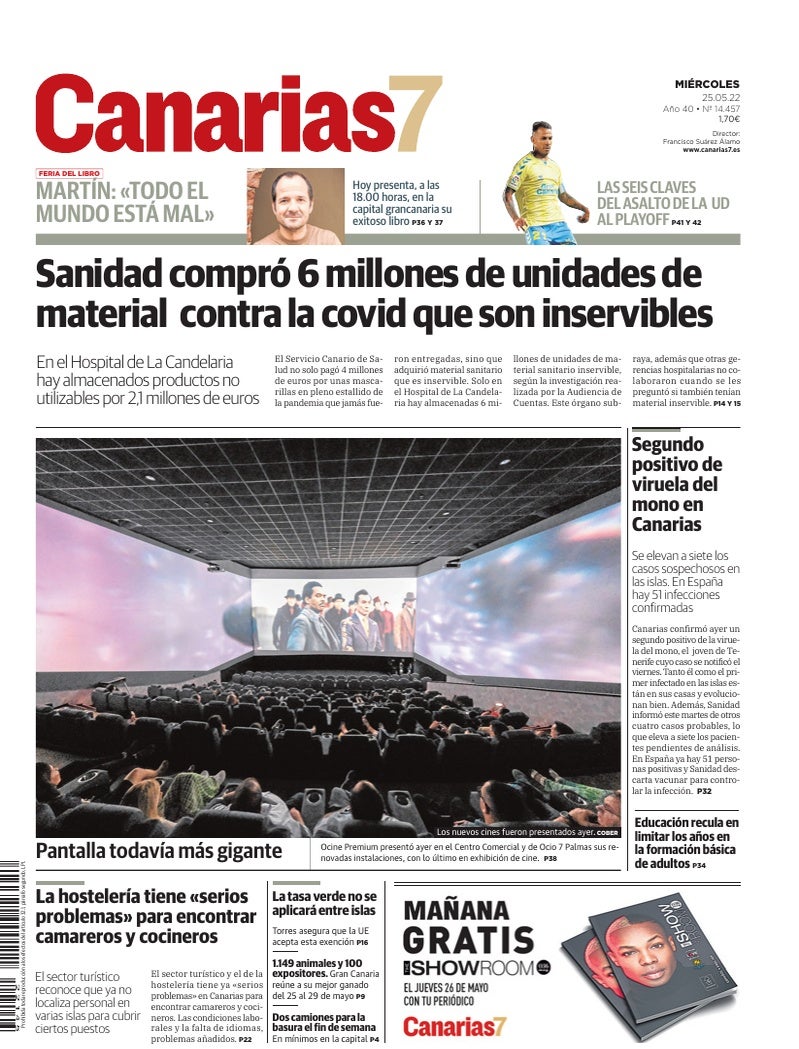 Portada Canarias7 25-05-2022