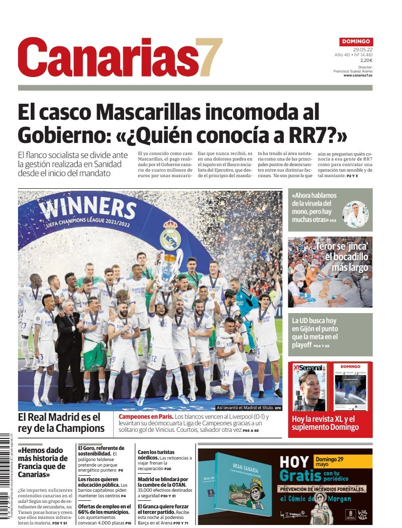 Portada Canarias7 29-05-2022
