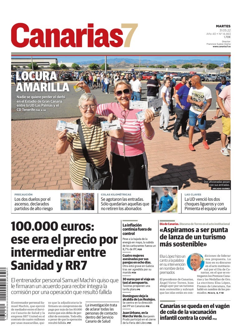 Portada Canarias7 31-05-2022
