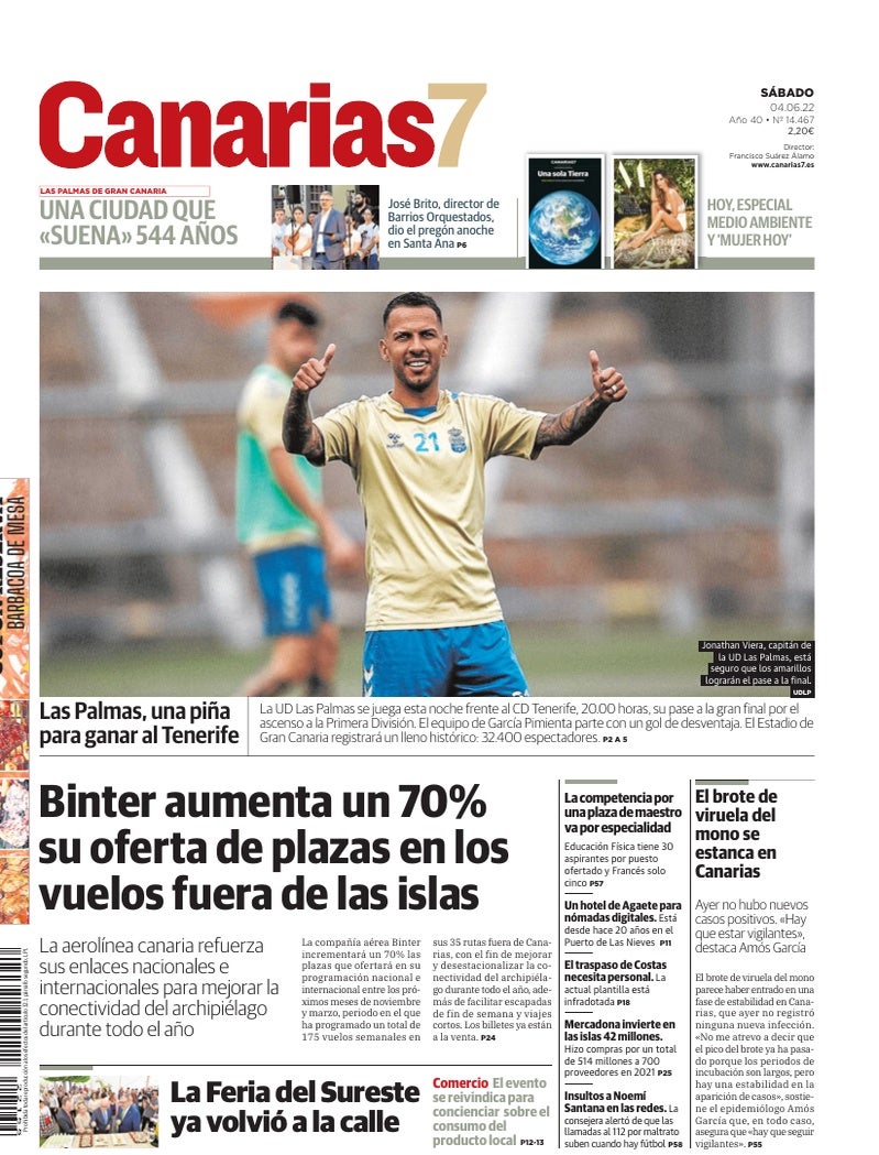 Portada Canarias7 04-06-2022