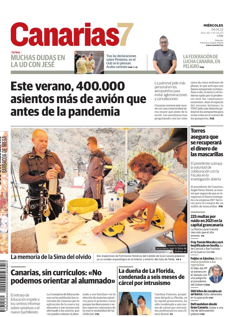 Portada Canarias7 08-06-2022