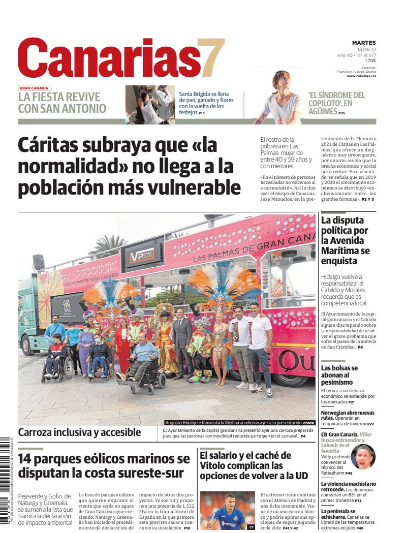Portada Canarias7 14-06-2022