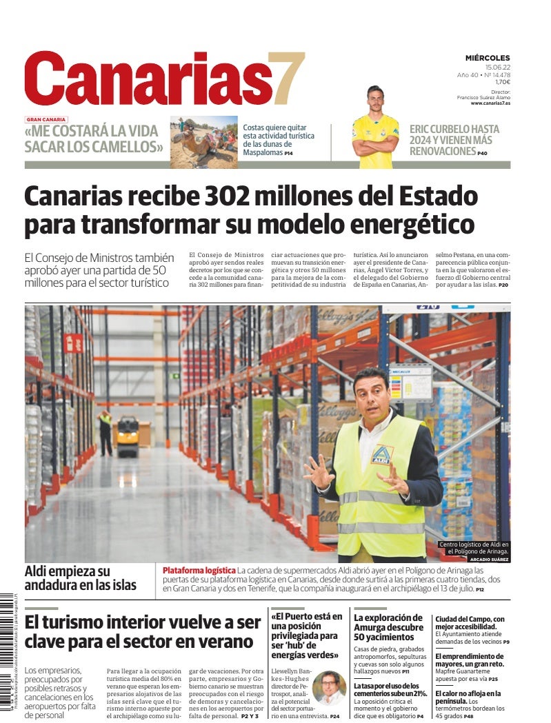 Portada Canarias7 15-06-2022