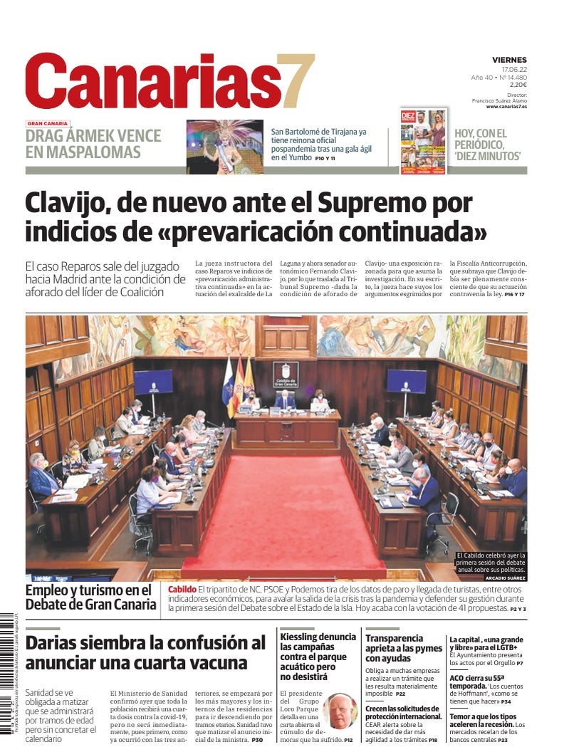 Portada Canarias7 17-06-2022