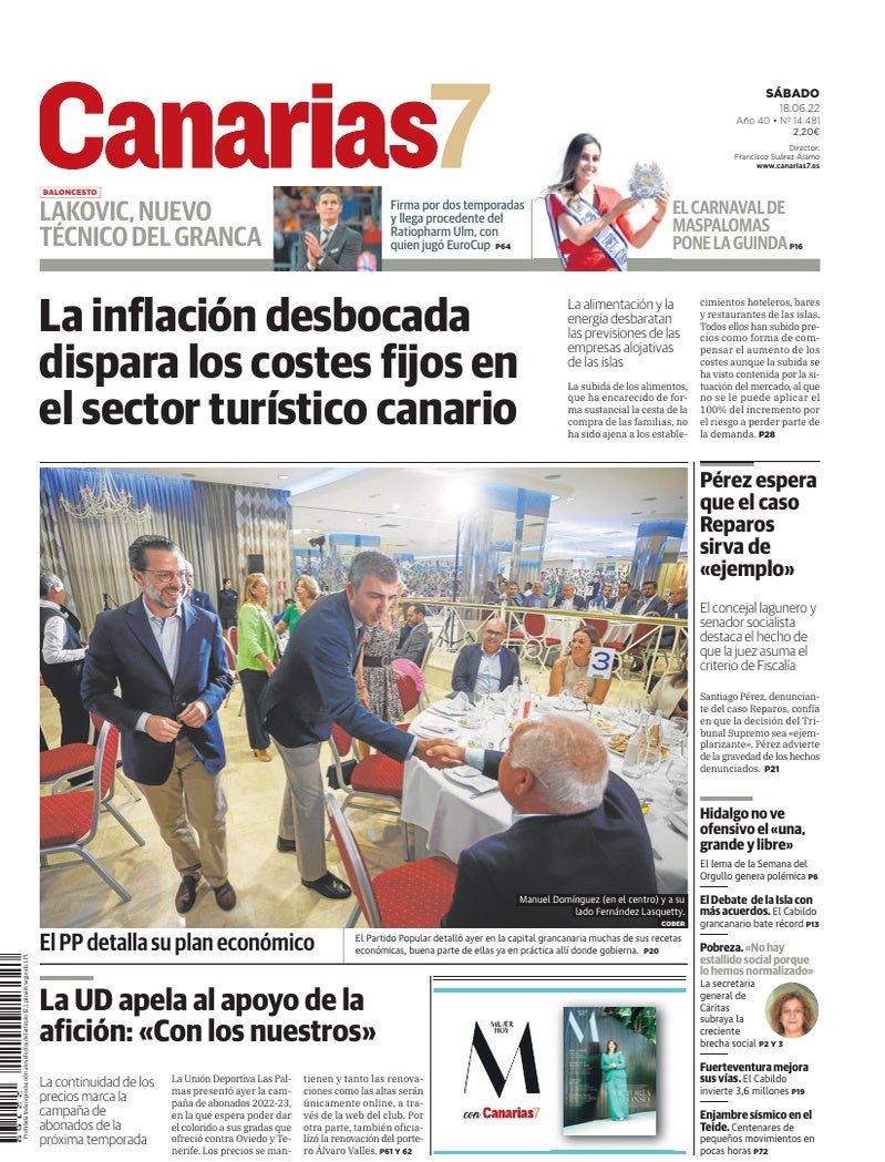 Portada Canarias7 18-06-2022