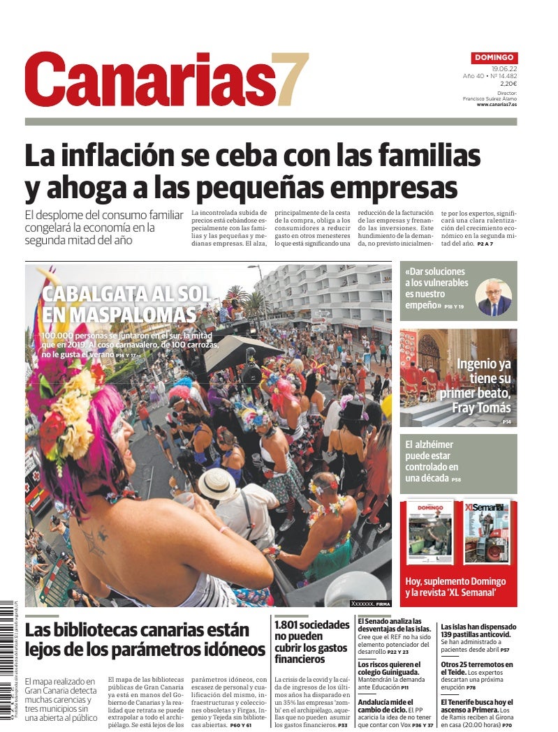 Portada Canarias7 19-06-2022