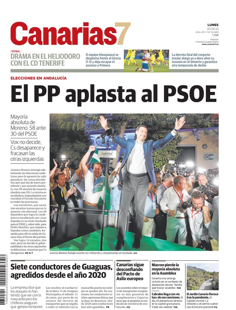 Portada Canarias7 20-06-2022