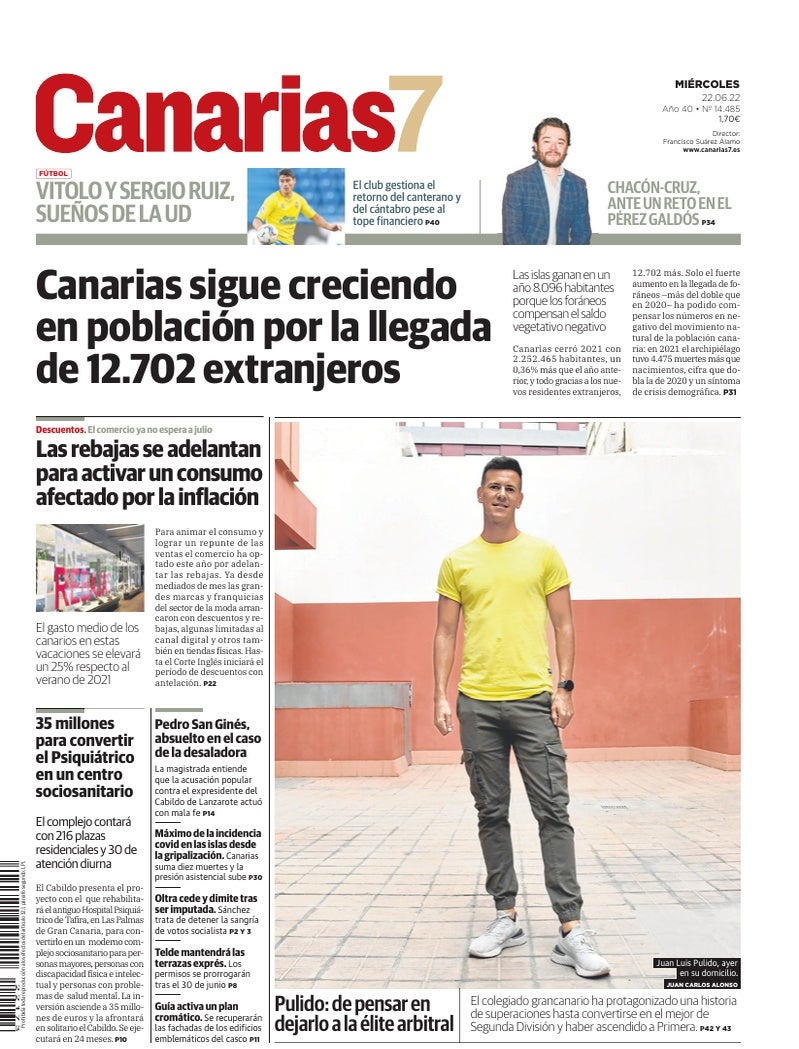 Portada Canarias7 22-06-2022