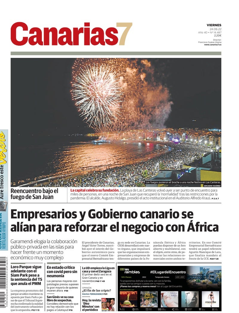 Portada Canarias7 24-06-2022