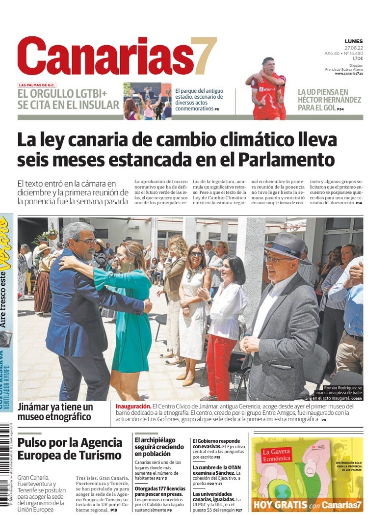 Portada Canarias7 27-06-2022