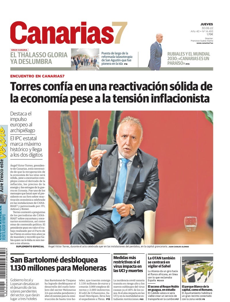 Portada Canarias7 30-06-2022