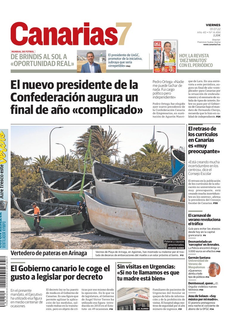 Portada Canarias7 01-07-2022