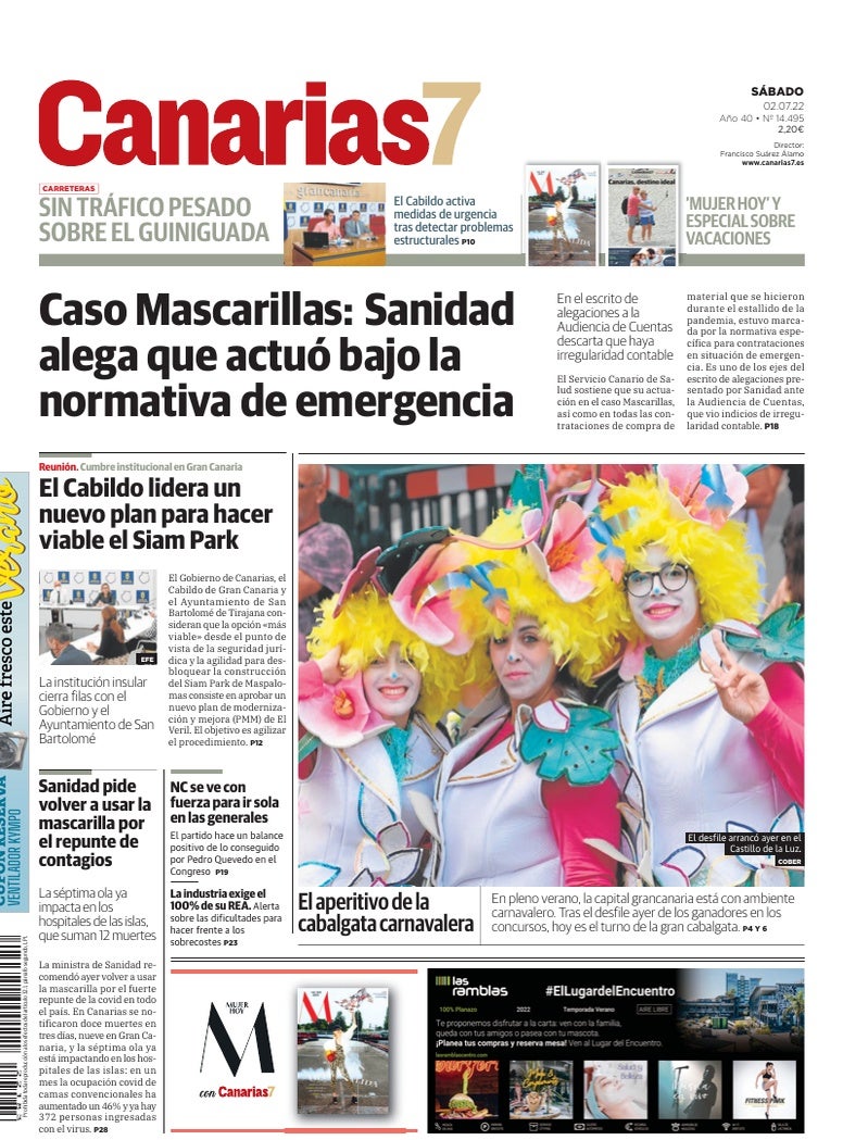 Portada Canarias7 02-07-2022