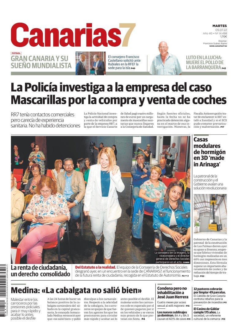 Portada Canarias7 05-07-2022