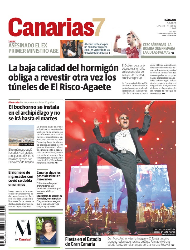 Portada Canarias7 09-07-2022