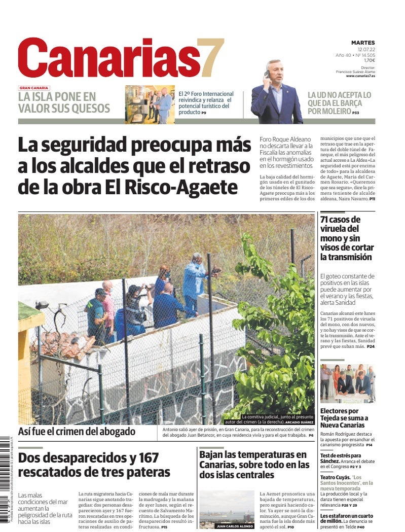 Portada Canarias7 12-07-2022