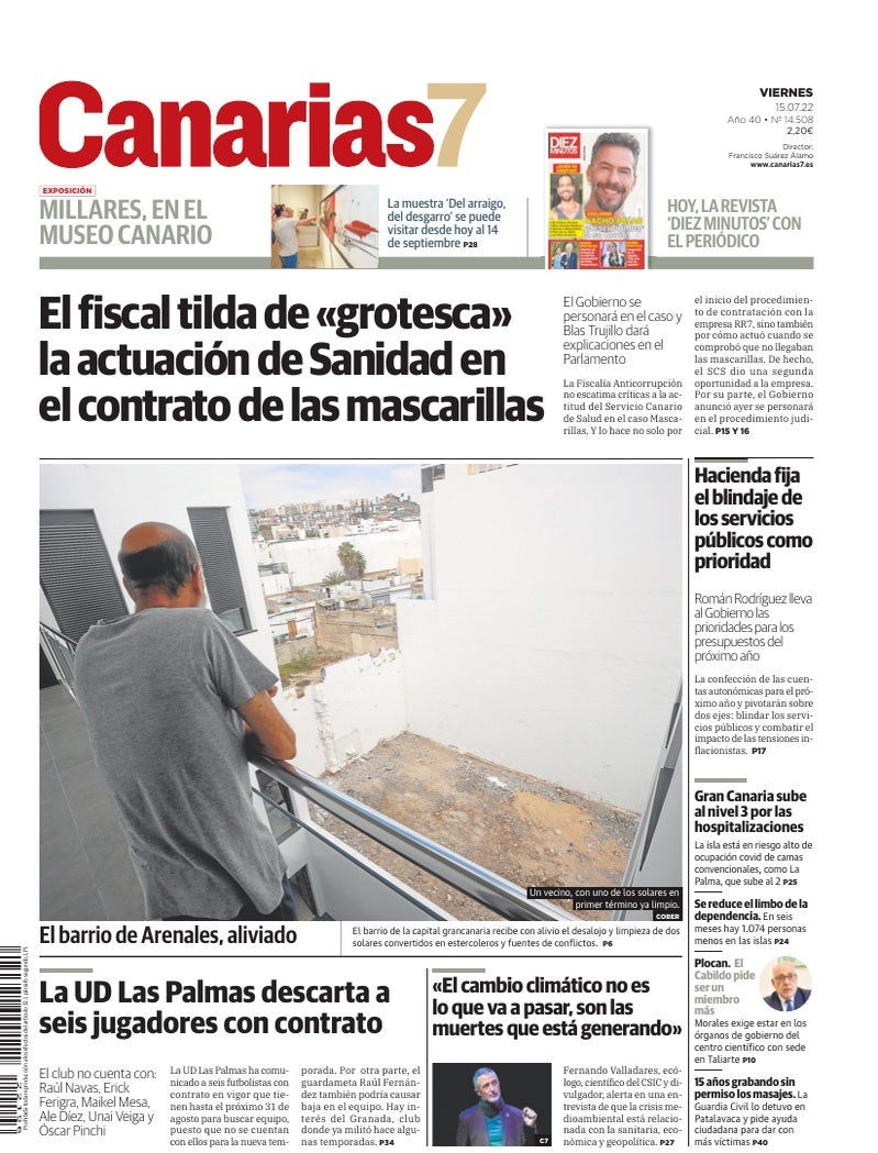 Portada Canarias7 15-07-2022