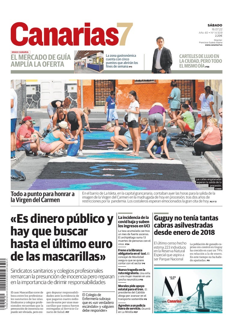 Portada Canarias7 16-07-2022