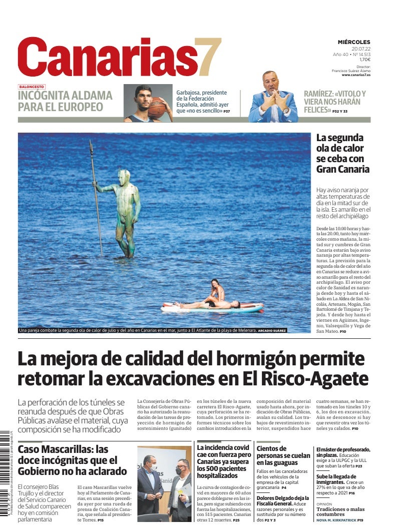 Portada Canarias7 20-07-2022