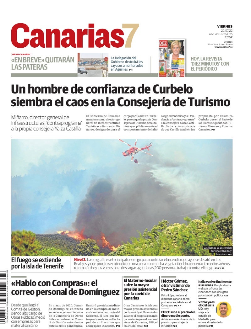 Portada Canarias7 22-07-2022