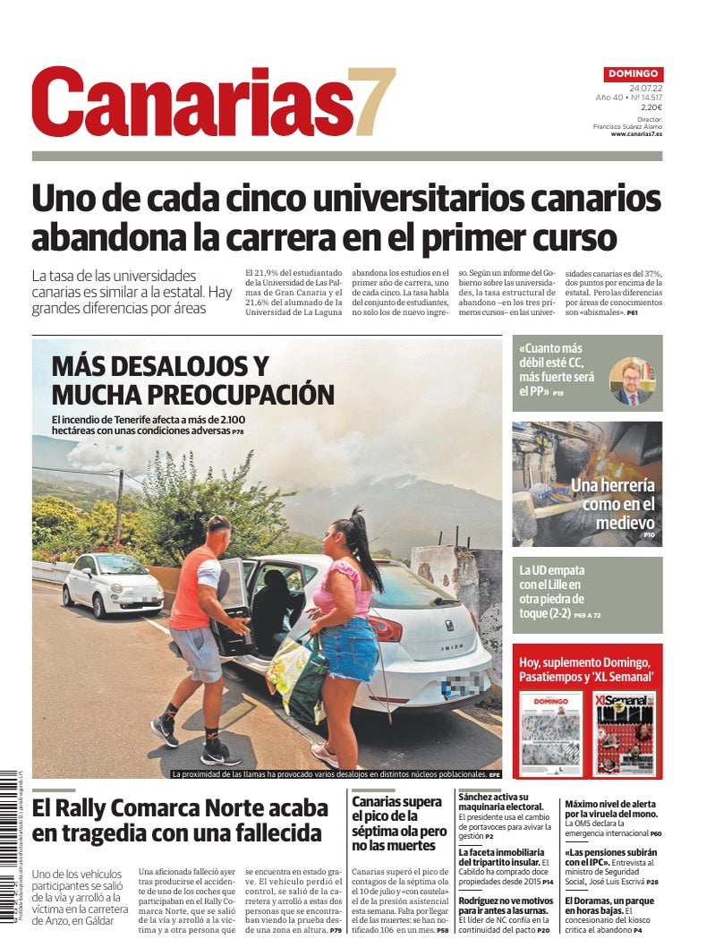 Portada Canarias7 24-07-2022