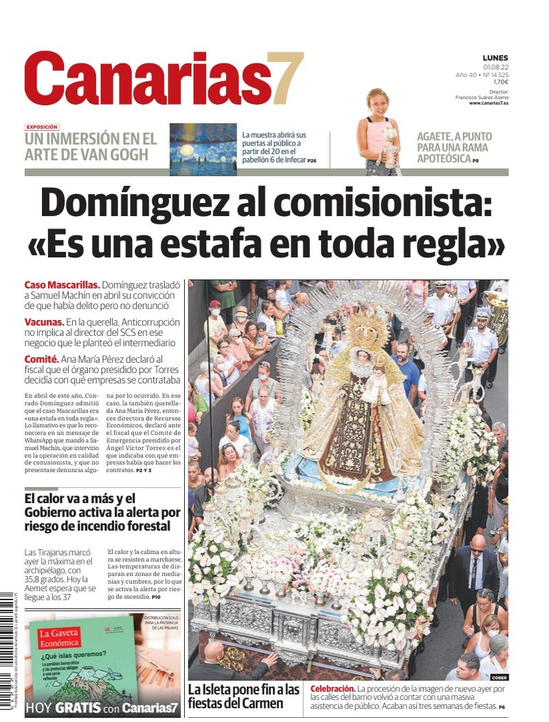 Portada Canarias7 01-08-2022