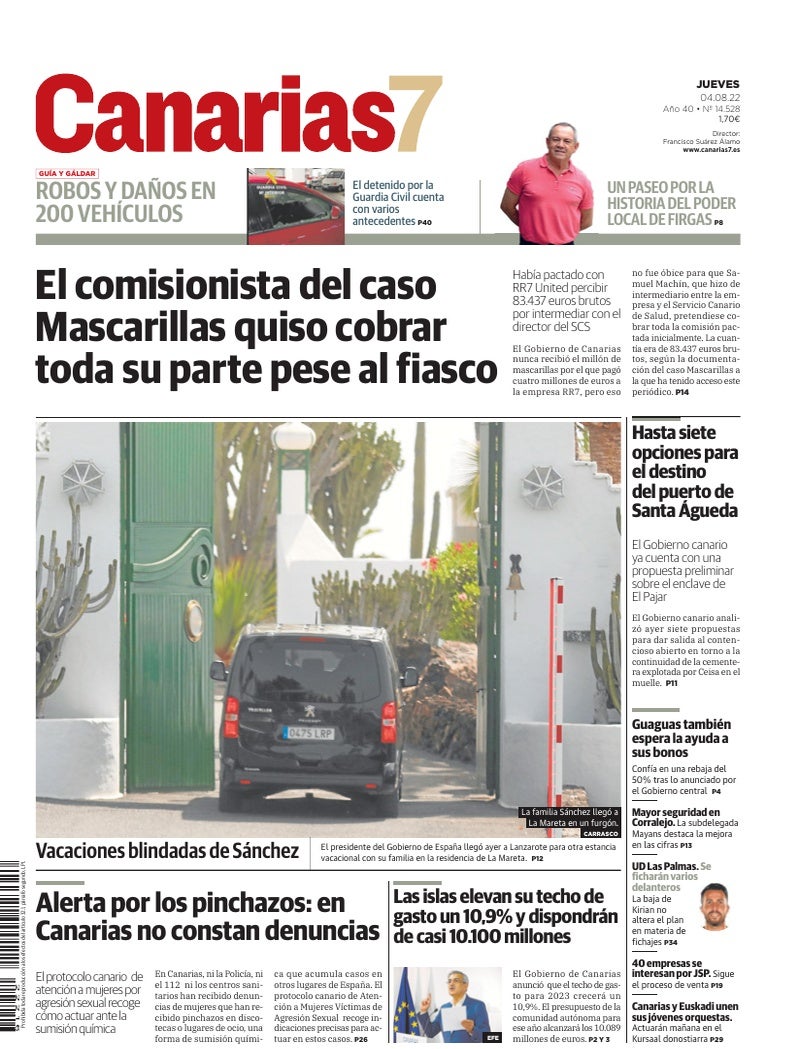 Portada Canarias7 04-08-2022
