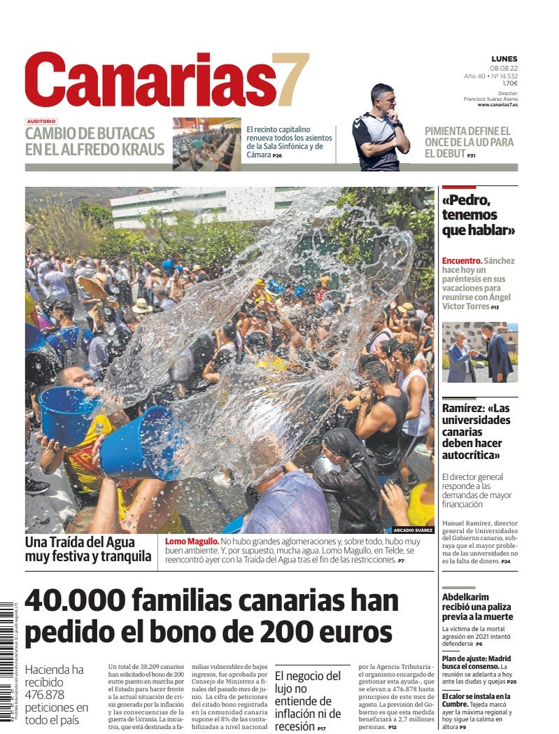 Portada Canarias7 08-08-2022