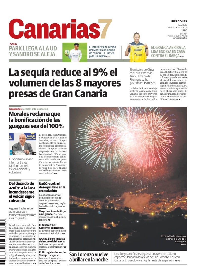 Portada Canarias7 10-08-2022