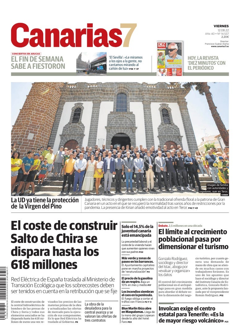 Portada Canarias7 12-08-2022