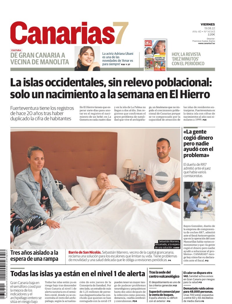 Portada Canarias7 19-08-2022