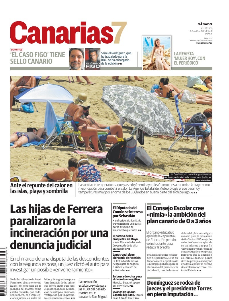Portada Canarias7 20-08-2022