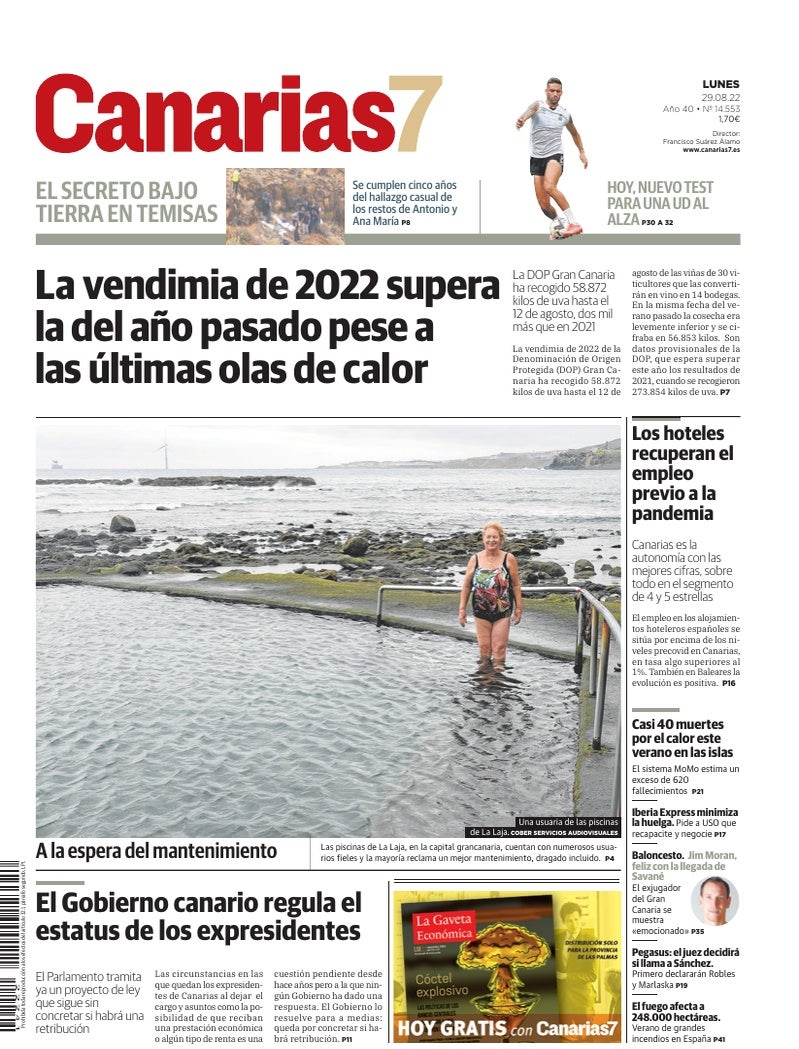 Portada Canarias7 29-08-2022