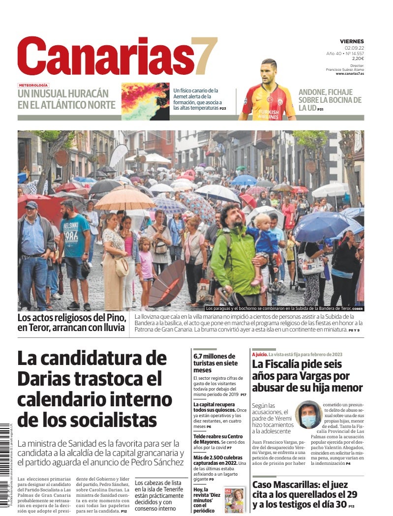 Portada Canarias7 02-09-2022