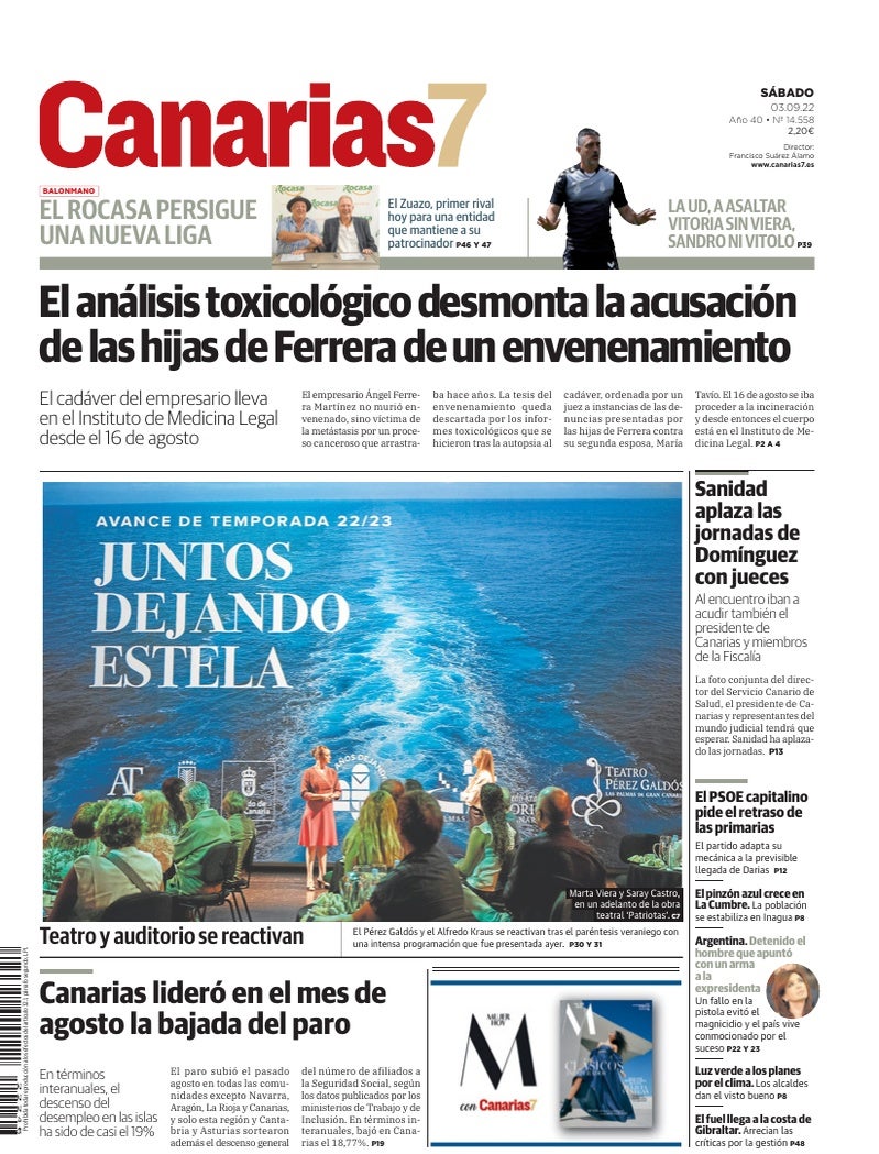 Portada Canarias7 03-09-2022
