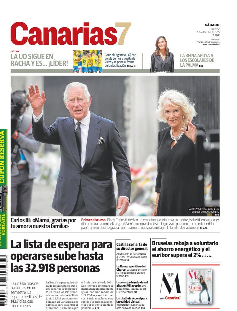 Portada Canarias7 10-09-2022