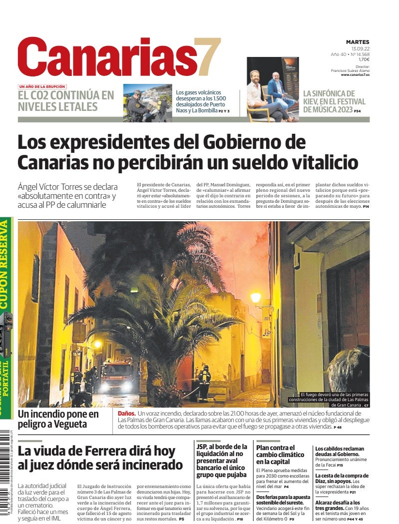 Portada Canarias7 13-09-2022