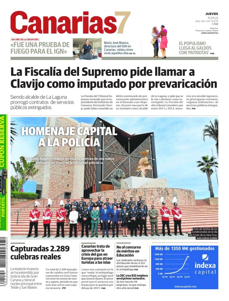 Portada Canarias7 15-09-2022