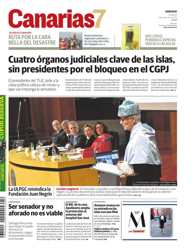 Portada Canarias7 17-09-2022