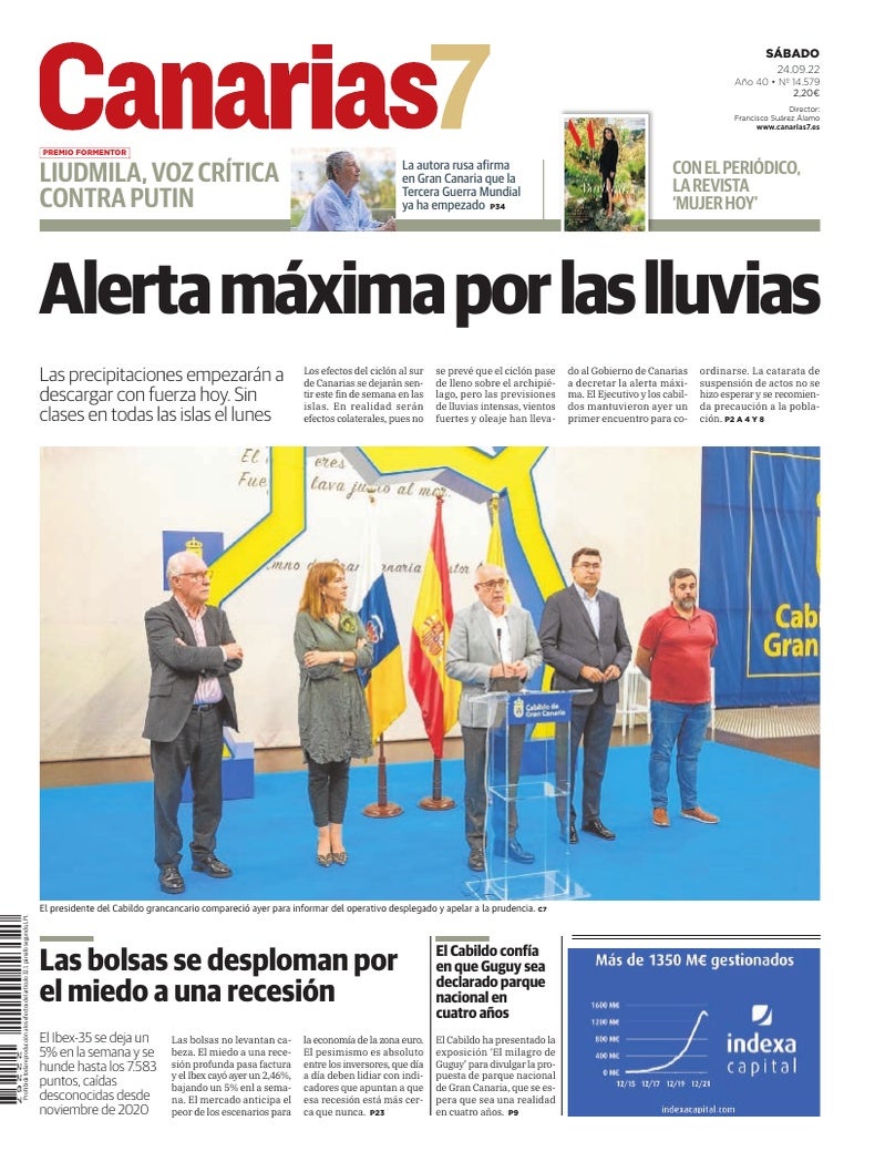 Portada Canarias7 24-09-2022