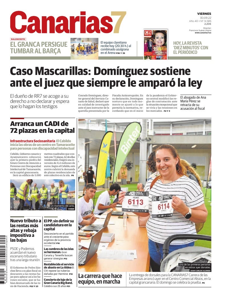 Portada Canarias7 30-09-2022