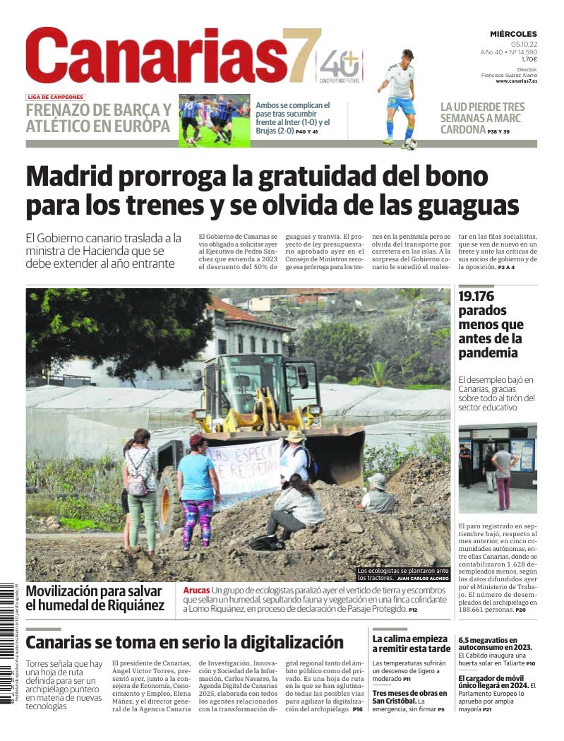 Portada Canarias7 05-10-2022