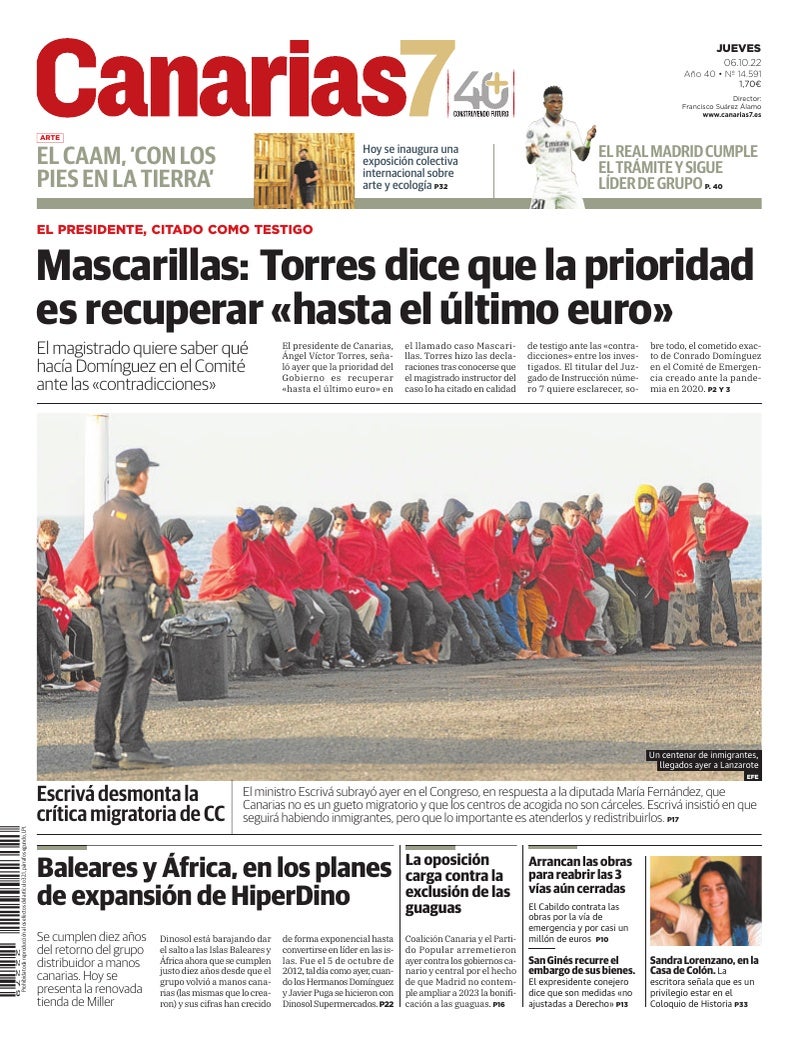 Portada Canarias7 06-10-2022