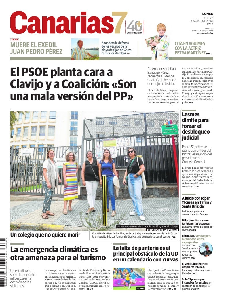 Portada Canarias7 10-10-2022