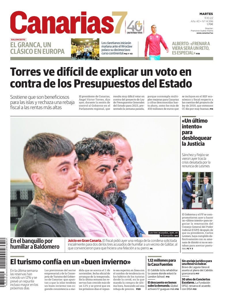 Portada Canarias7 11-10-2022