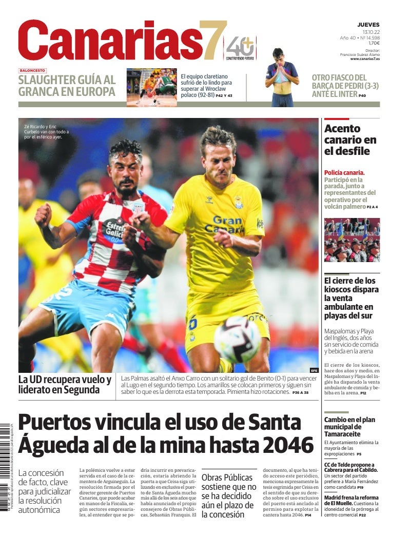 Portada Canarias7 13-10-2022