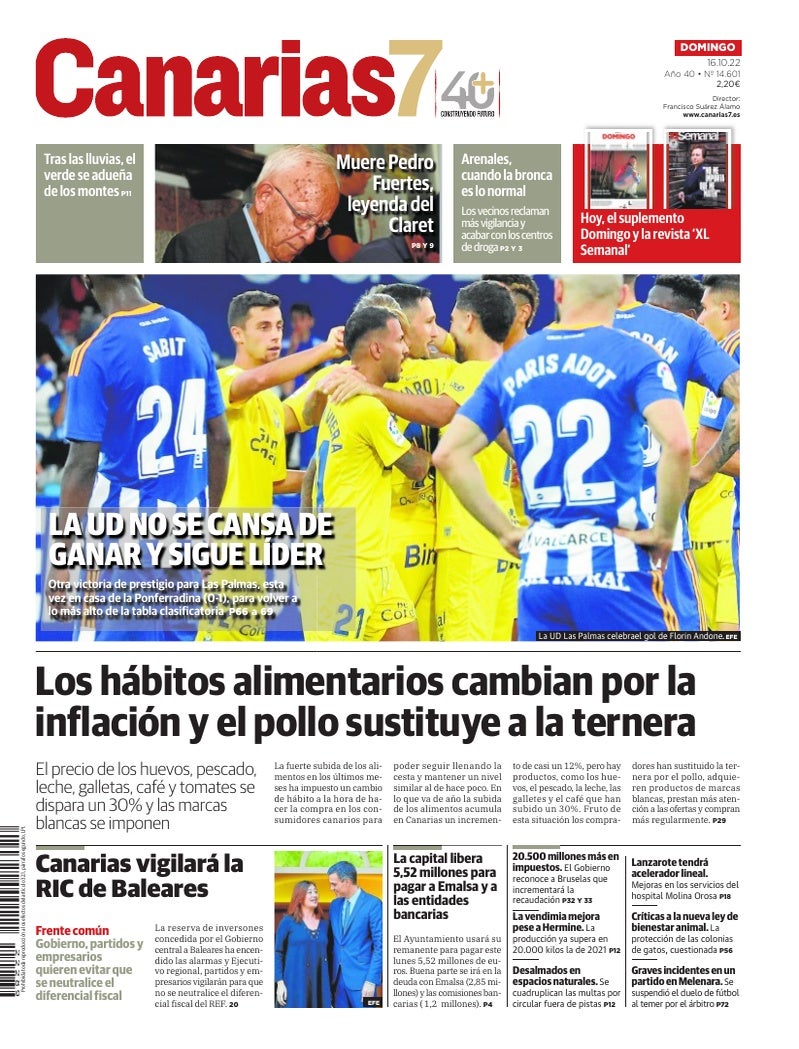 Portada Canarias7 16-10-2022